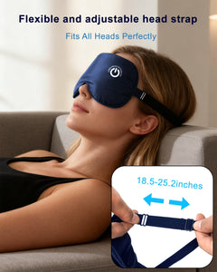Heated Eye Mask FSA - HSA Eligible Cordless Pure Mulberry Silk Eye Mask for Dry Eyes - Coovoamae